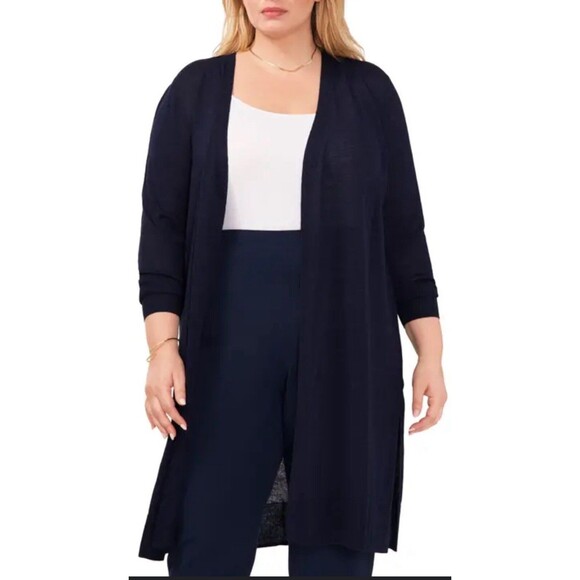 Topshop Other - Topshop Women's Black Long Cardigan Open Front Size 4X